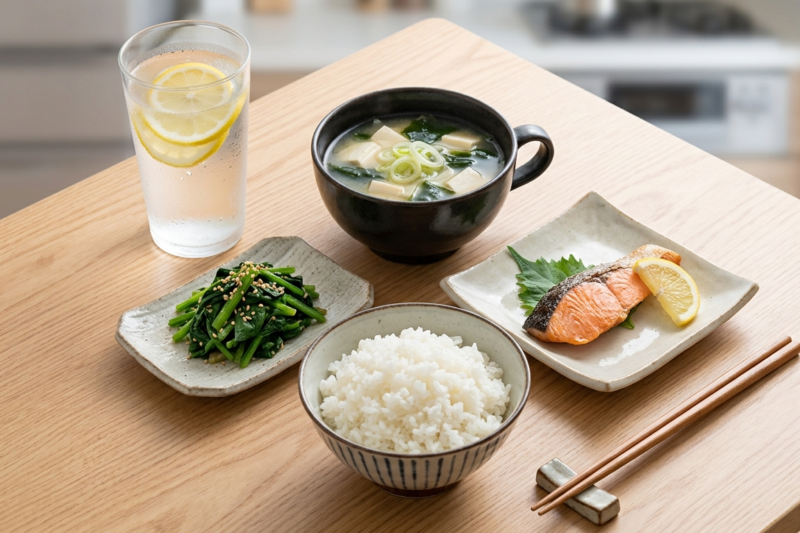 バランスのとれた和定食