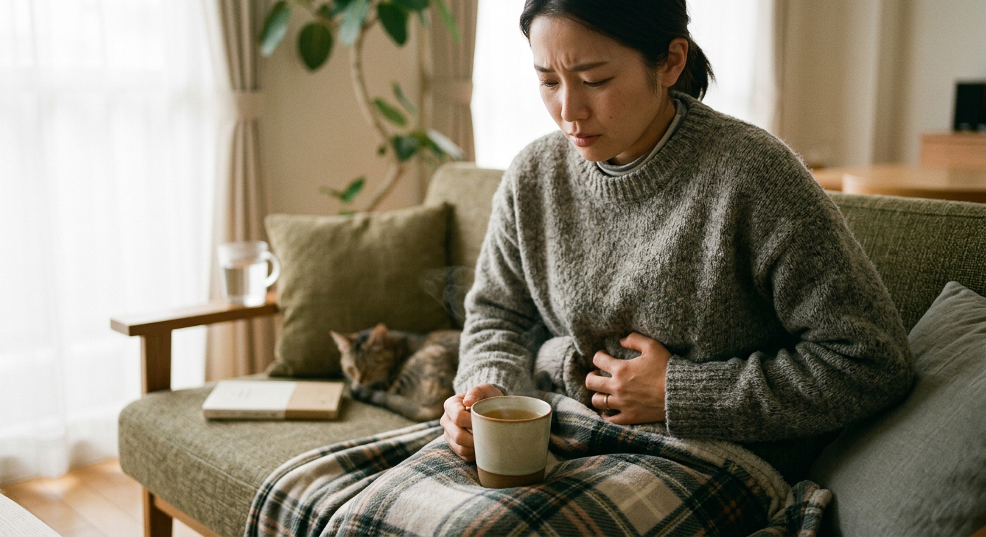 冷えを気にする女性
